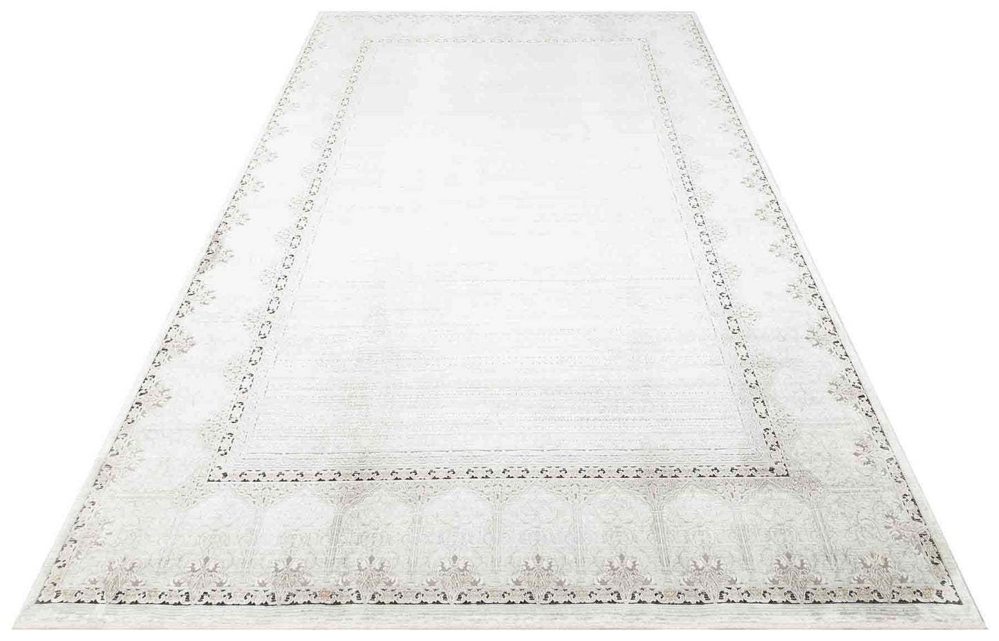 MHL 06 CREAM GREY - MAHAL - Klasik Desenli Yüksek Kalite Sık Dokuma Salon Halısı
