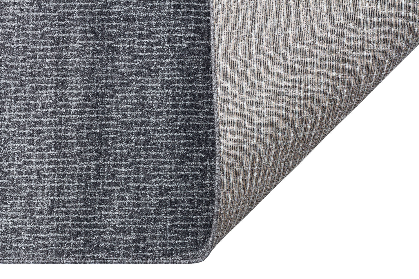 LT 01 DARK GREY - LOTTO - Hav Toz Vermez Modern Sade Desenli Makine Halısı