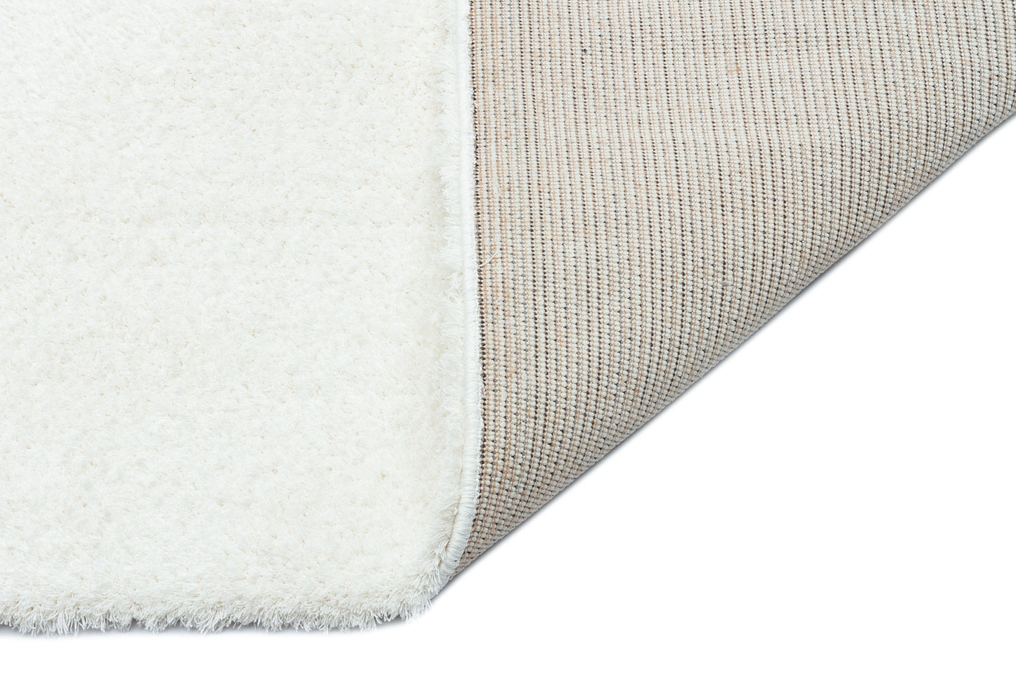 1006 WHITE - COMFORT - Kolay Kullanımlı Hav Toz Vermez Yumuşak Dokulu Modern Pofuduk Shaggy Halı