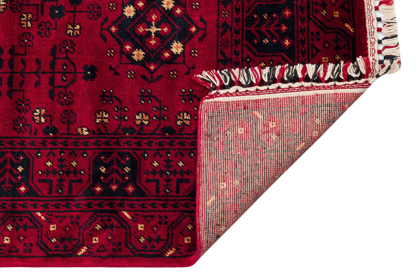 959 RED - NOSTALJI - Afgan / Yağcıbedir El Emeği ile Özel Tezgahlarda Tensel Uşak Halısı