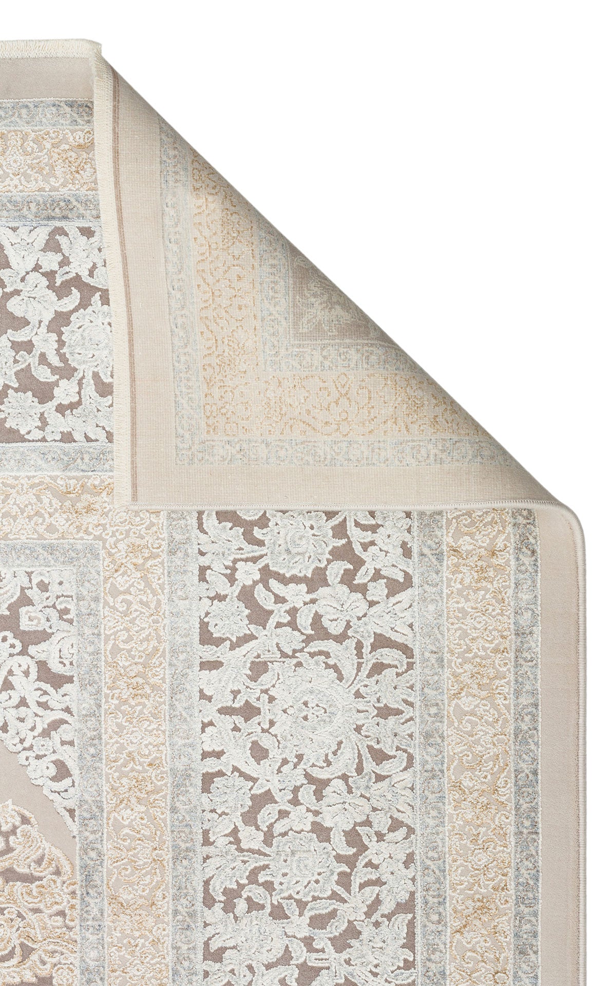 MHL 08 CREAM GREY - MAHAL - Klasik Desenli Yüksek Kalite Sık Dokuma Salon Halısı