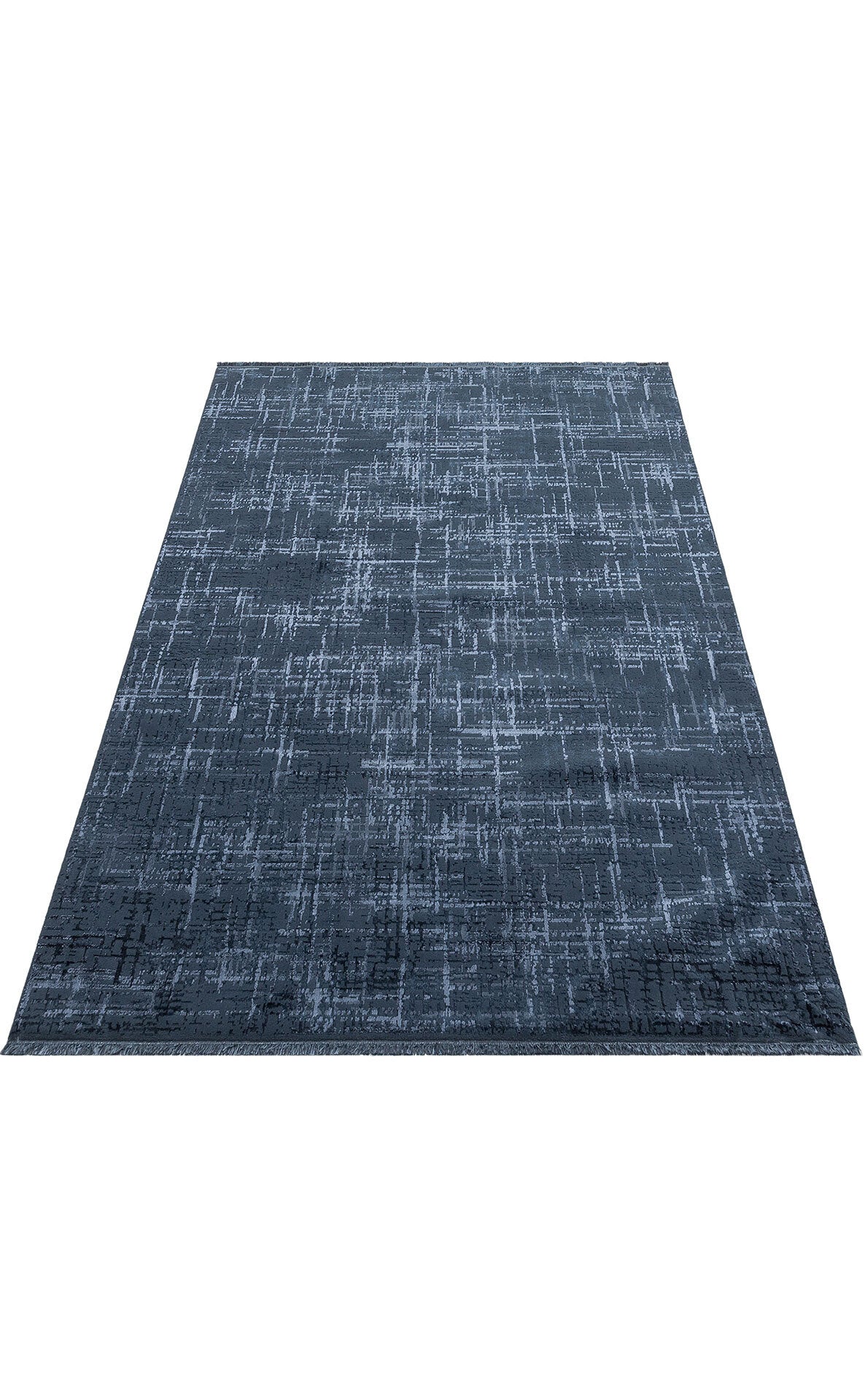 TOR 03 DENIM - TORINO - Sık Dokuma Dökümlü Yere Oturan Hav Toz Vermez Yıkanabilir Kaymaz Tabanlı Modern Halı
