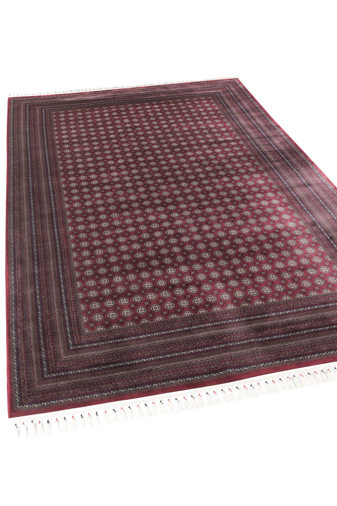 Burj 8761 Bordo - Modal İplikli Özel Tezgah Dokuma Salon Halısı
