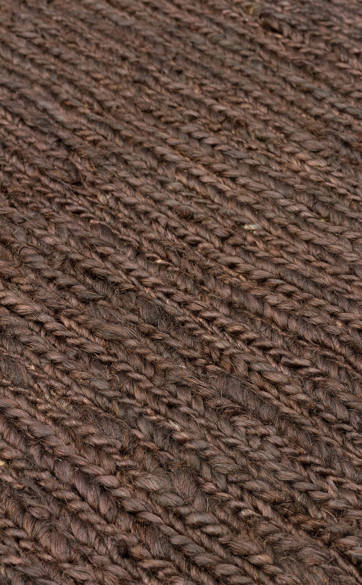 SMK PLAIN BROWN - SOUMAK - Soumak Örgülü Naturel Kendir Halı