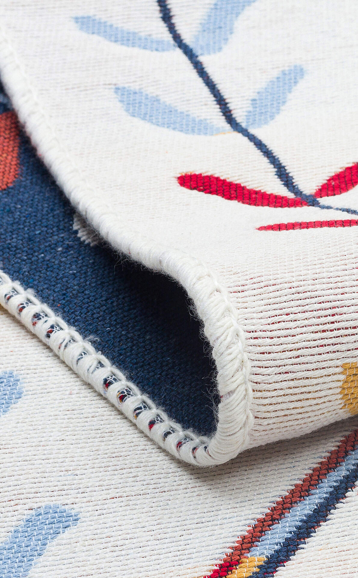 Arya AR 21 Çok Renkli - Yıkanabilir Çift Taraflı Modern Dokuma Kilim
