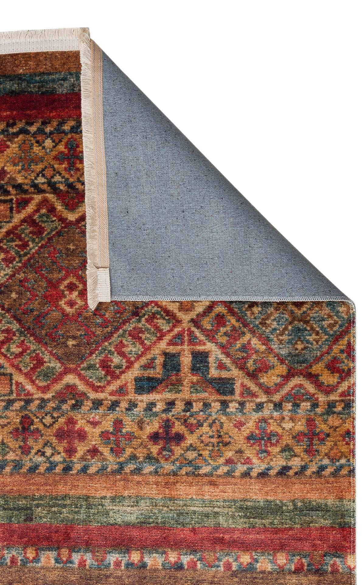 Antıque ATK 05 Çok Renkli - Yıkanabilir Kaymaz Antik Desenli Otantik Kilim