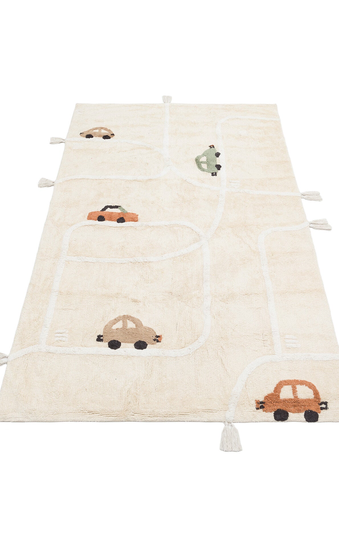 Cotton Boon XXW CBN 09 Çok Renkli - Yıkanabilir Kaymaz Naturel Pamuk Bebek Halısı