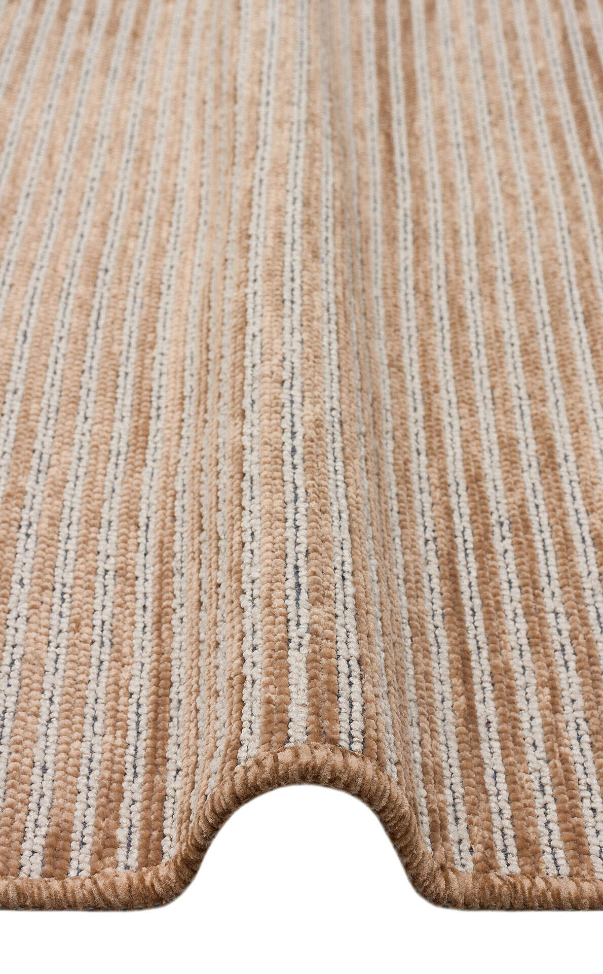 Ada Plain Bej - Yıkanabilir Kaymaz Hav Yapmaz Modern Düz Dokuma Kilim
