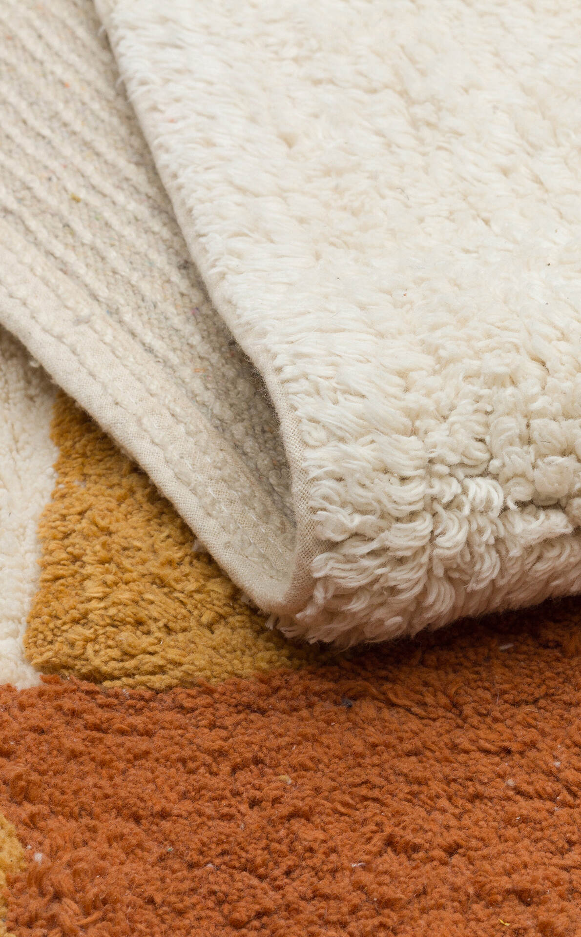 Cotton Boon XXW CBN 08 Çok Renkli - Yıkanabilir Kaymaz Naturel Pamuk Bebek Halısı