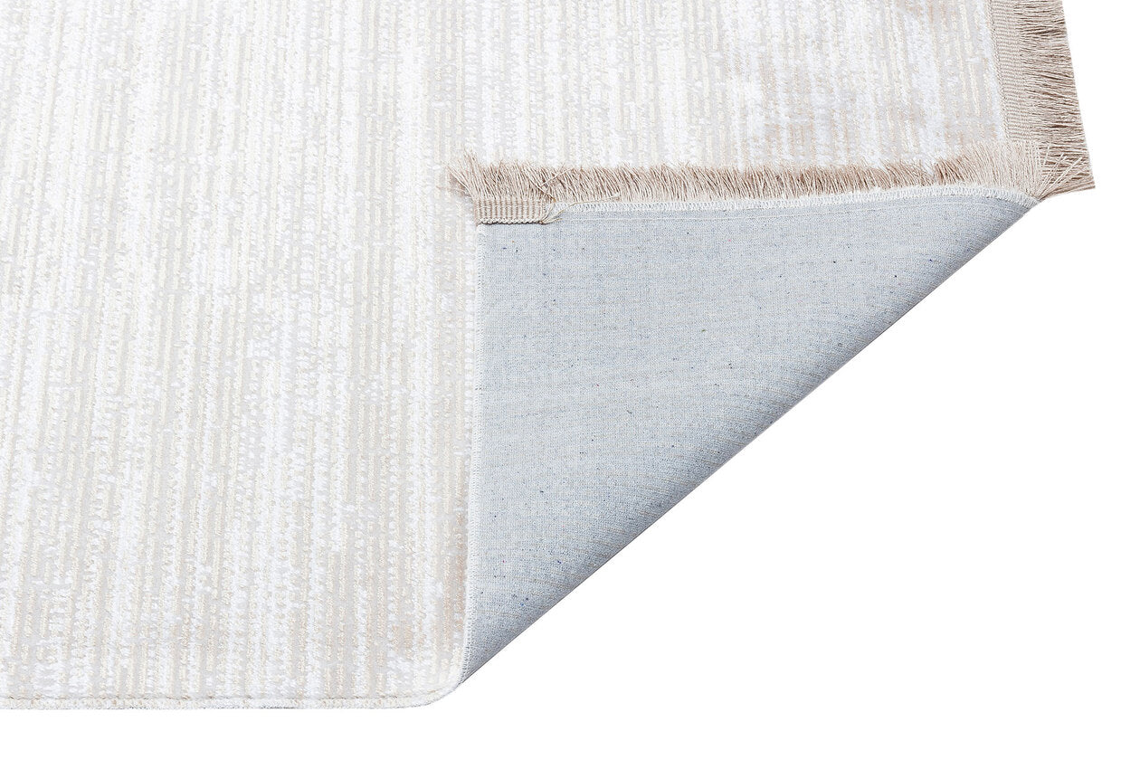 ST 09 BEIGE GOLD XW - SATEEN - Hav Toz Vermez Yıkanabilir Kaymaz İnce Dokuma Modern Halı
