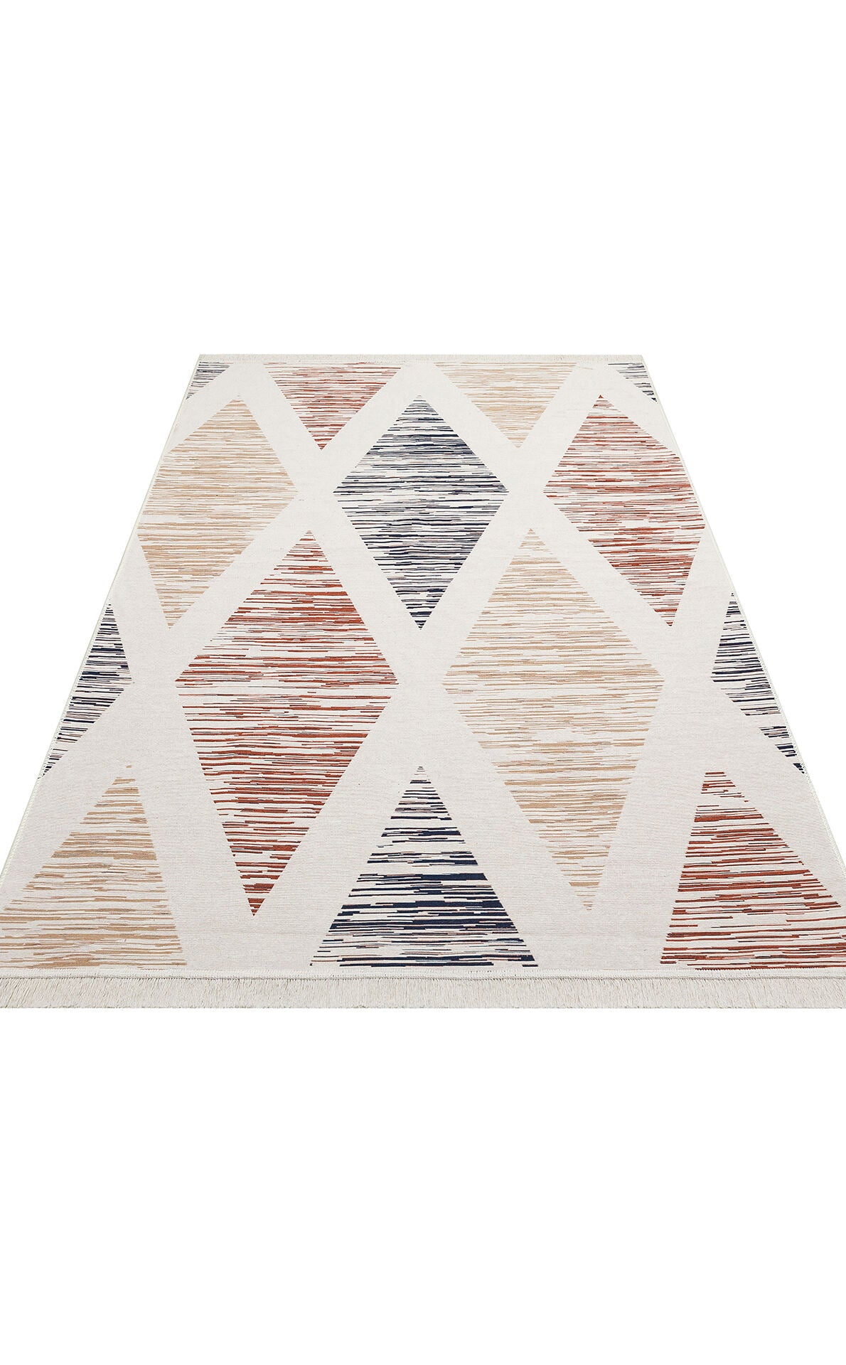 Arya AR 38 Çok Renkli - Yıkanabilir Çift Taraflı Modern Dokuma Kilim