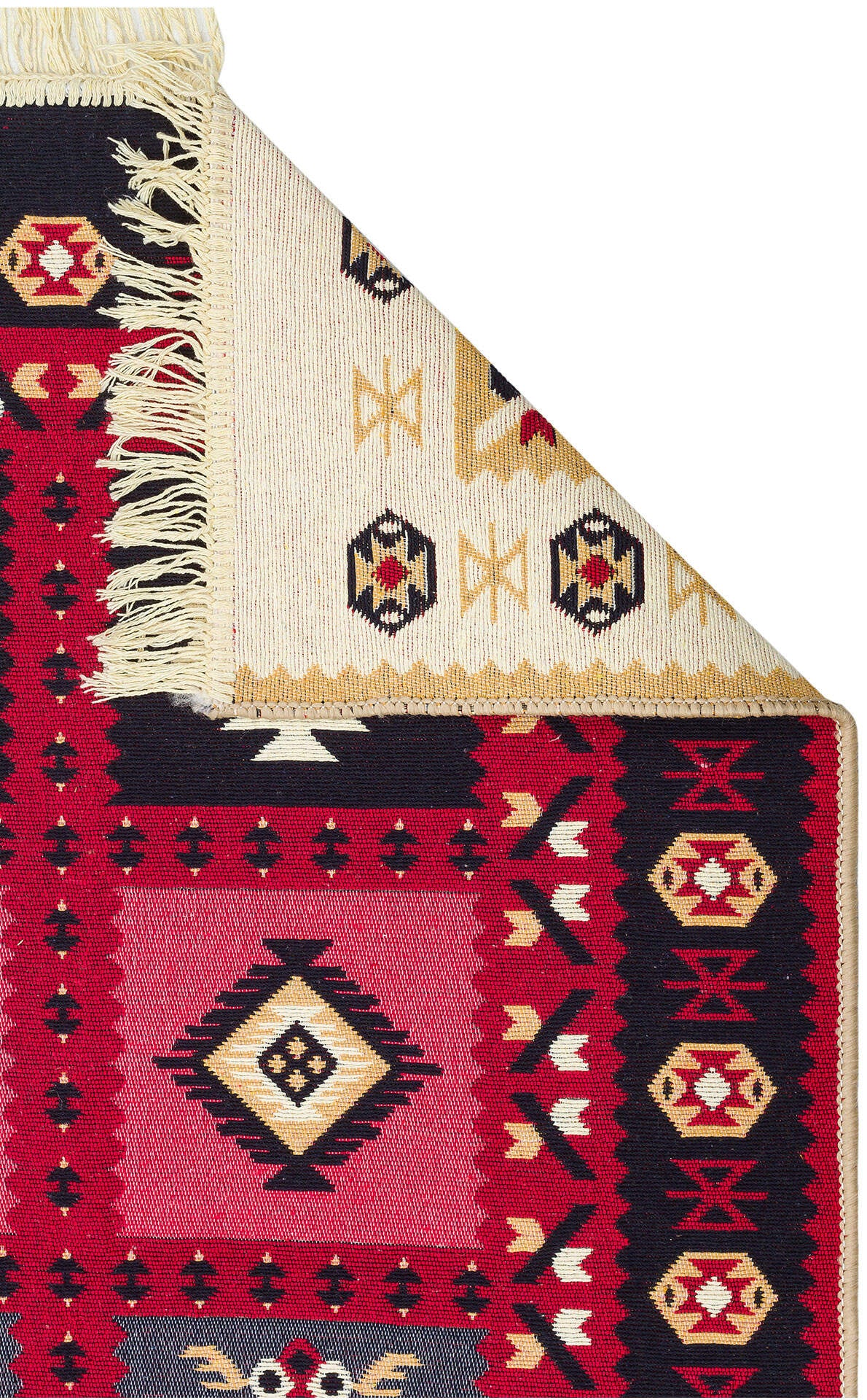 Arya AR 28 Kırmızı - Yıkanabilir Çift Taraflı Modern Dokuma Kilim