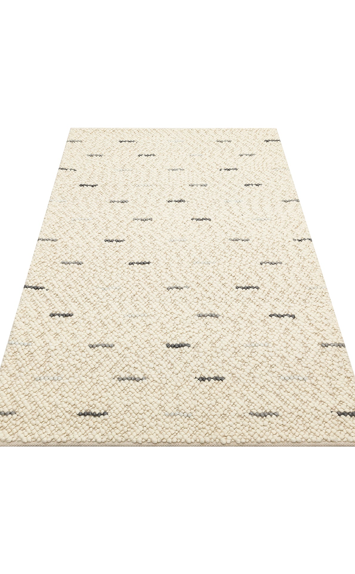 JD 06 ANTRASIT GREY - JADE - Naturel Kazak Örgü Desenli El Dokuma Örgü Halı