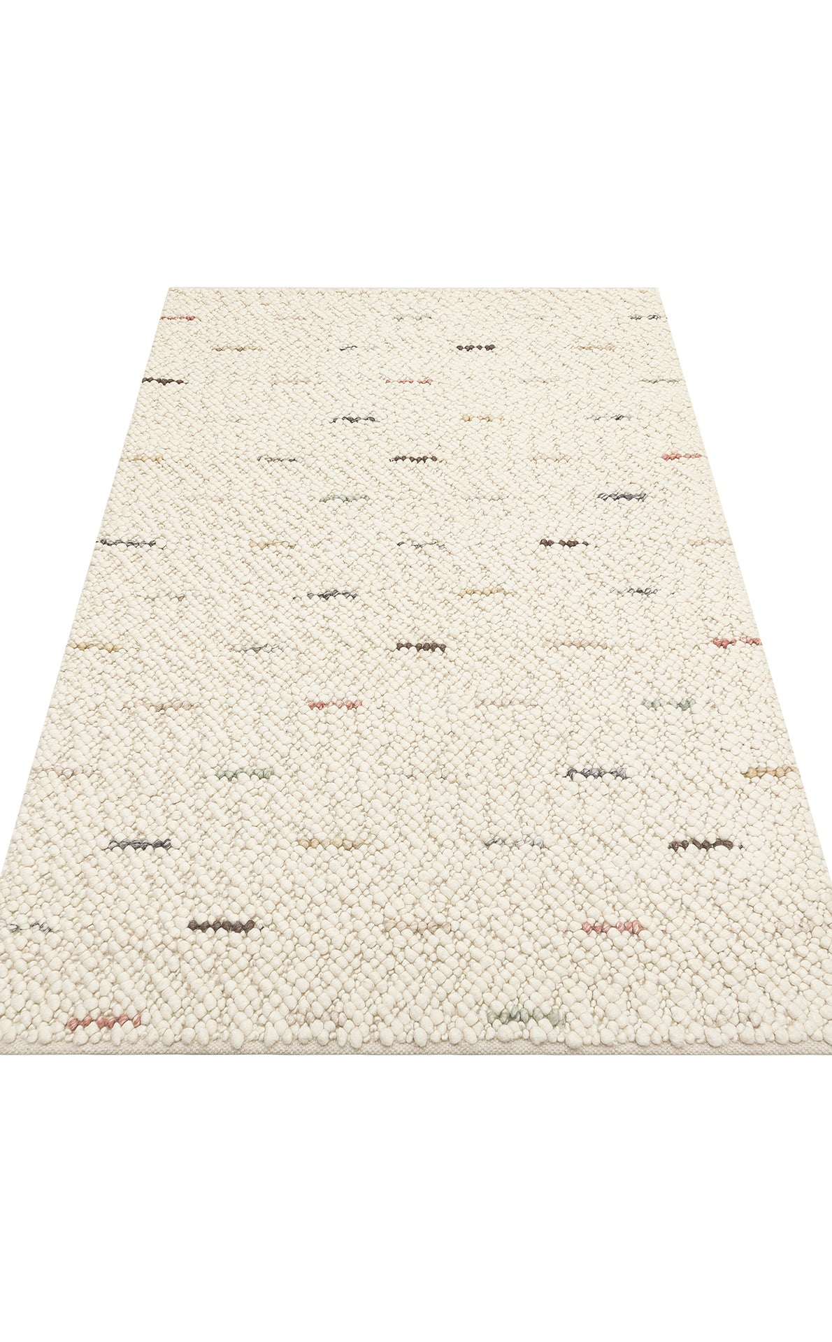 JD 06 MULTY - JADE - Naturel Kazak Örgü Desenli El Dokuma Örgü Halı