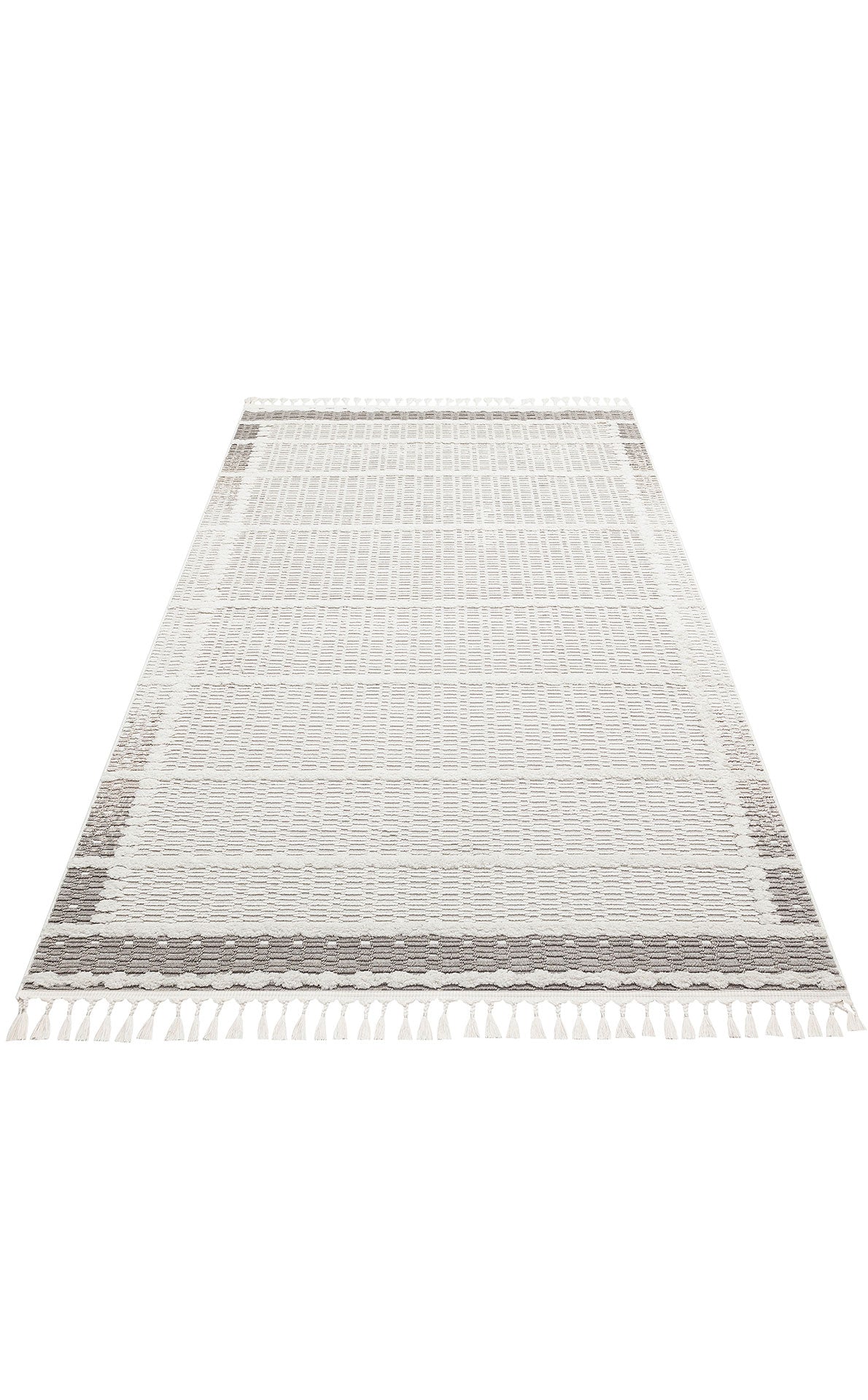CZY 09 CREAM GREY LW - COZY - Hav Toz Vermez Modern Örgü Dokuma Makine Halısı