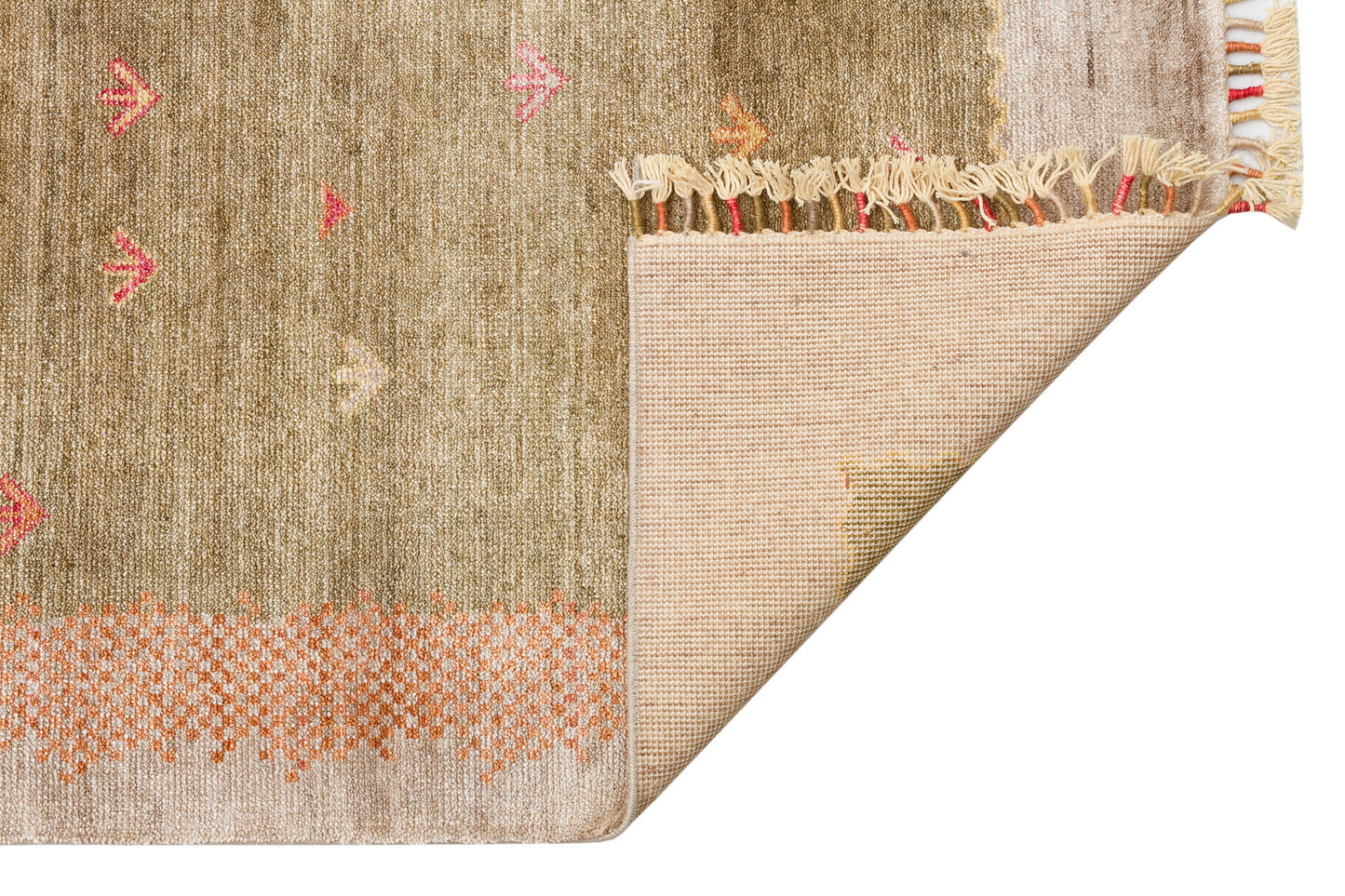 ZR 07 BEIGE AUTUMN - Otantik Desenli El Emeği ile Üretilen Modern Uşak Halısı