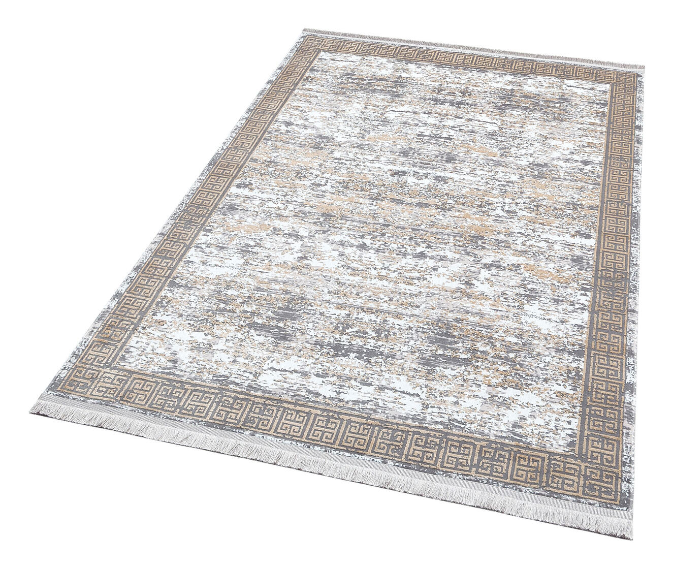 ST 12 BEIGE GOLD XW - SATEEN - Hav Toz Vermez Yıkanabilir Kaymaz İnce Dokuma Modern Halı