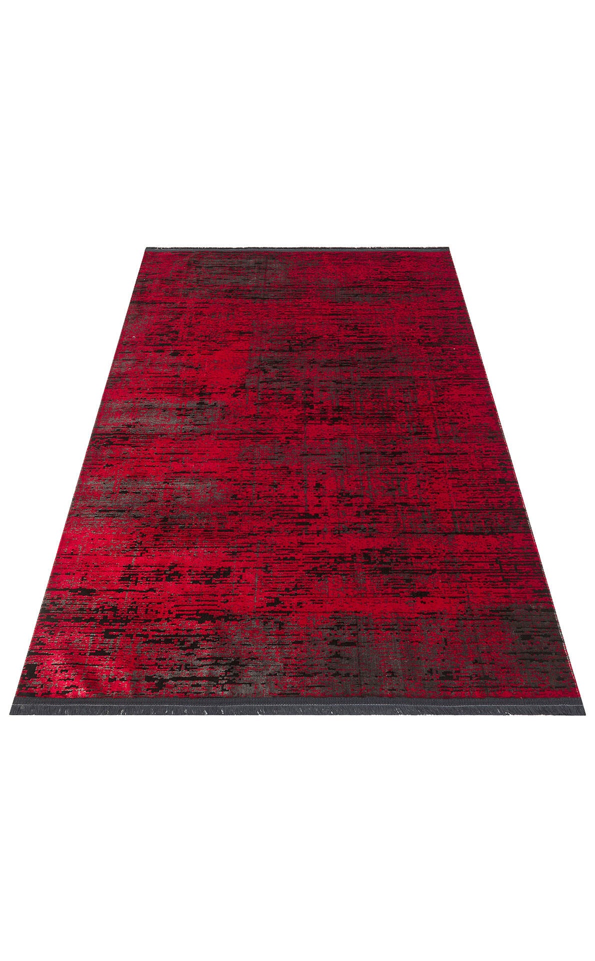 ST 20 RED XW - SATEEN - Hav Toz Vermez Yıkanabilir Kaymaz İnce Dokuma Modern Halı