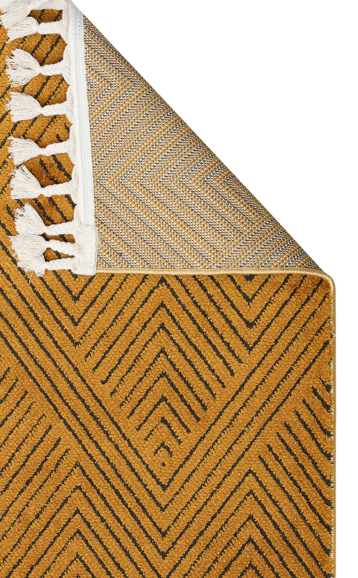 URB 01 GOLD - URBAN - Etnik Desenlere Sahip Hav Toz Vermez Yumuşak Dokulu Modern Halı