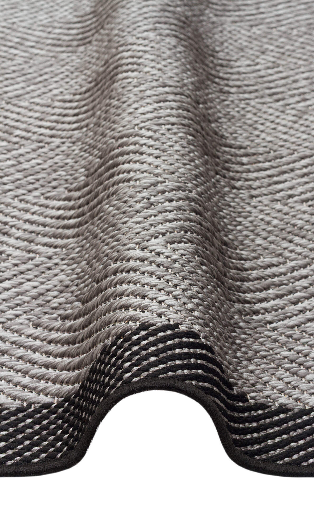 Mono MNO 02 Koyu Gri - Yıkanabilir Kaymaz Kilim Halı
