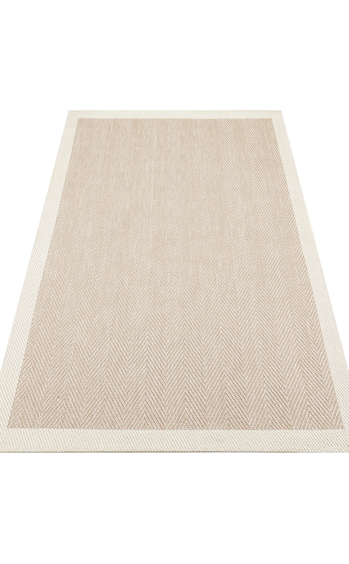 Mono MNO 02 Bej - Yıkanabilir Kaymaz Kilim Halı