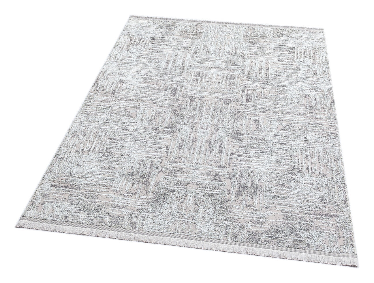 ST 08 GREY XW - SATEEN - Hav Toz Vermez Yıkanabilir Kaymaz İnce Dokuma Modern Halı