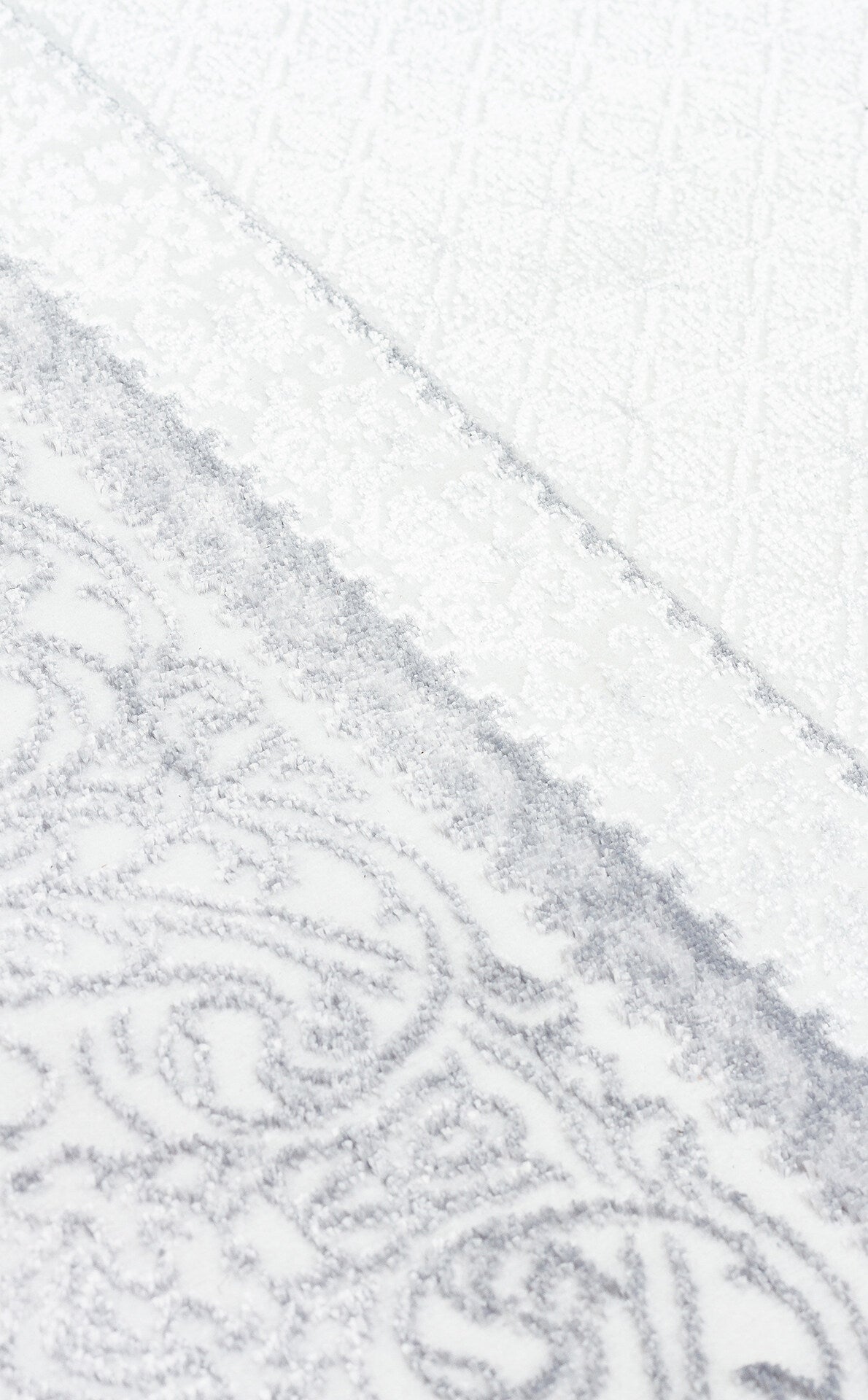 ST 102 GREY XW - SATEEN - Hav Toz Vermez Yıkanabilir Kaymaz İnce Dokuma Modern Halı