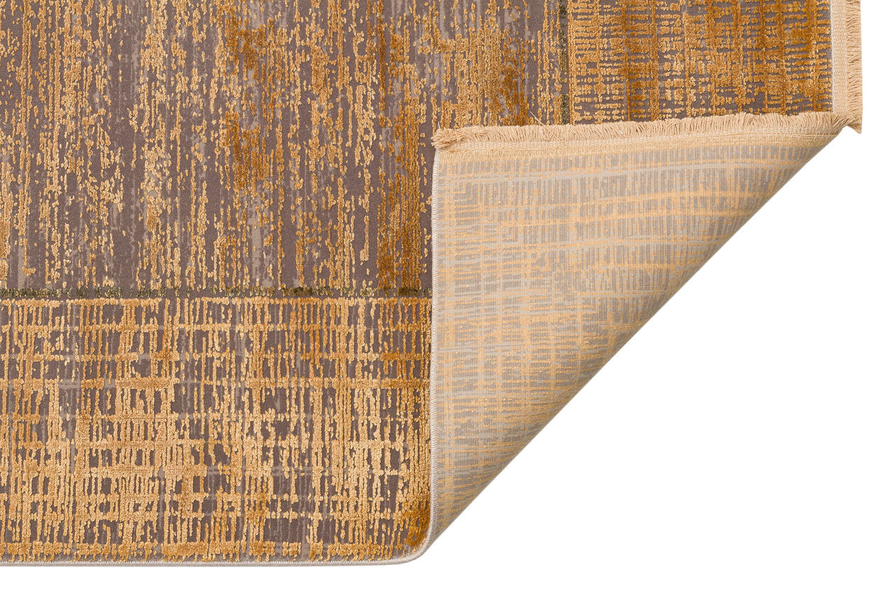 FRESCO DYED FSD 02 Altın - Eskitme Dokulu Işıltılı Salon Halısı