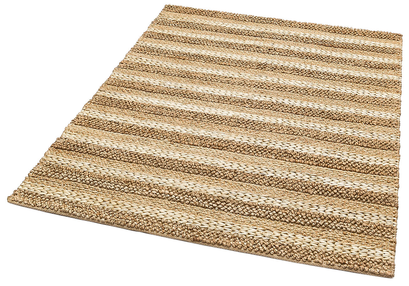 S-1410 NATURAL XW - NETRA - Farklı Örgü Dokusuna Sahip El Dokuma Naturel Jüt Hasır Halı