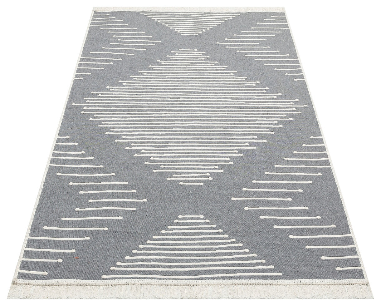 Arya AR 15 Gri - Yıkanabilir Çift Taraflı Modern Dokuma Kilim