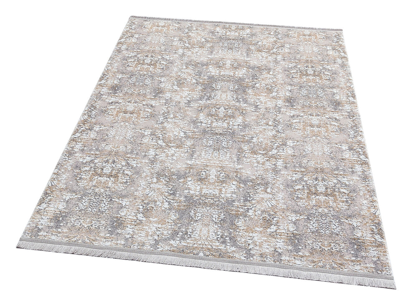 ST 06 BEIGE GOLD XW - SATEEN - Hav Toz Vermez Yıkanabilir Kaymaz İnce Dokuma Modern Halı