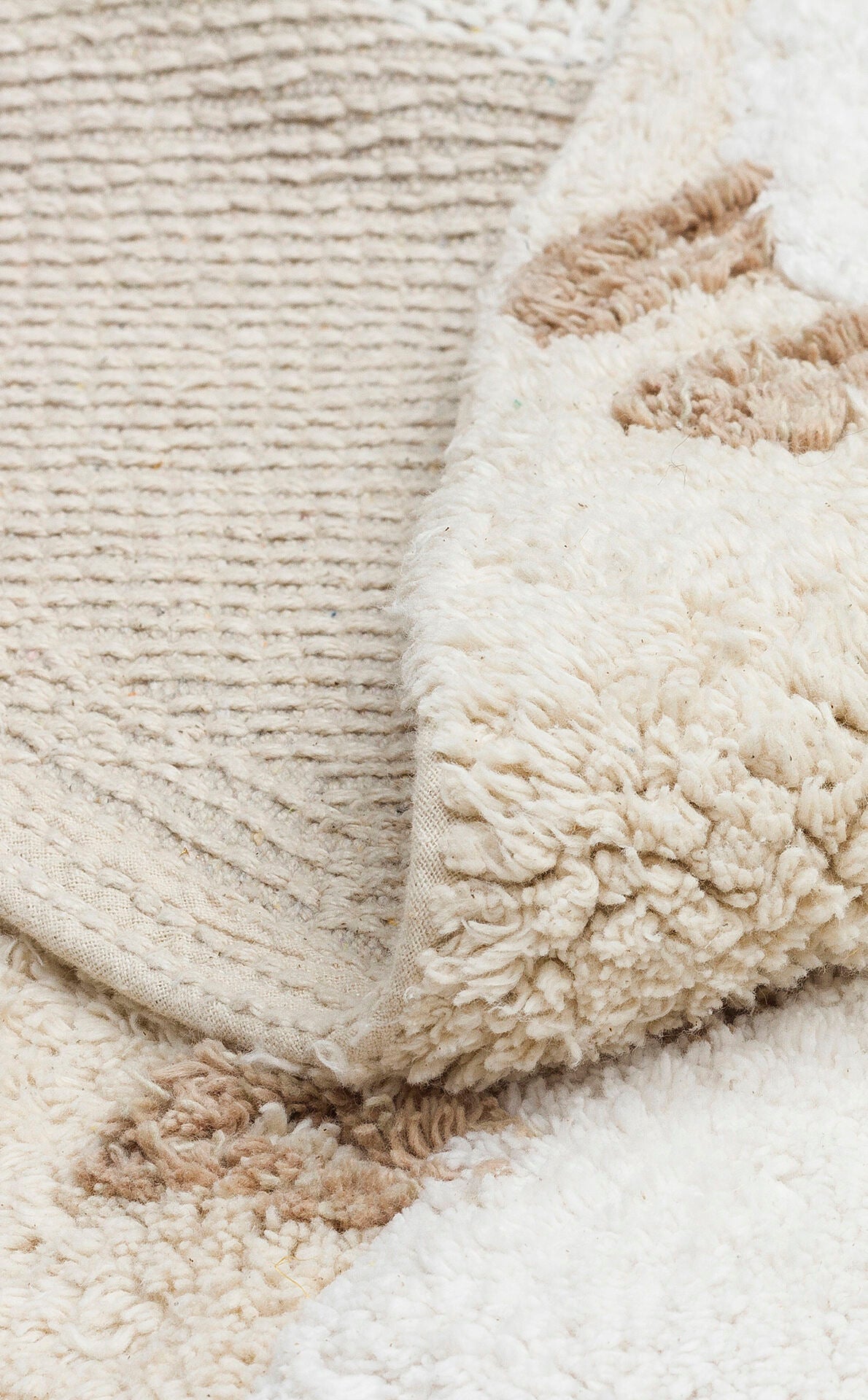Cotton Boon XXW CBN 11 Çok Renkli Yuvarlak Q120 - Yıkanabilir Kaymaz Naturel Pamuk Bebek Halısı