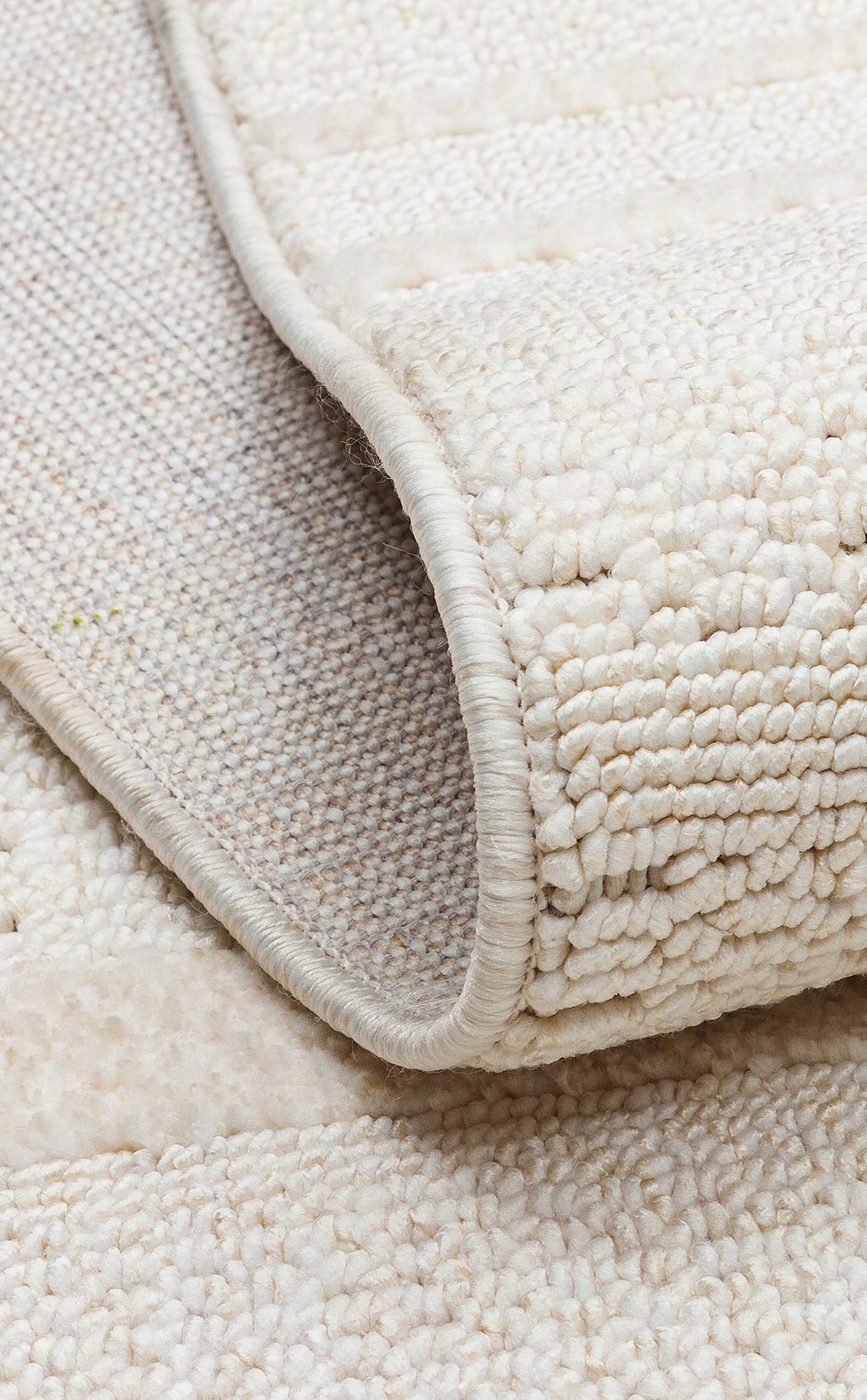 JOY 03 WHITE - JOY - Hav Toz Vermeyen Yumuşak dokulu Modern Makine Halısı