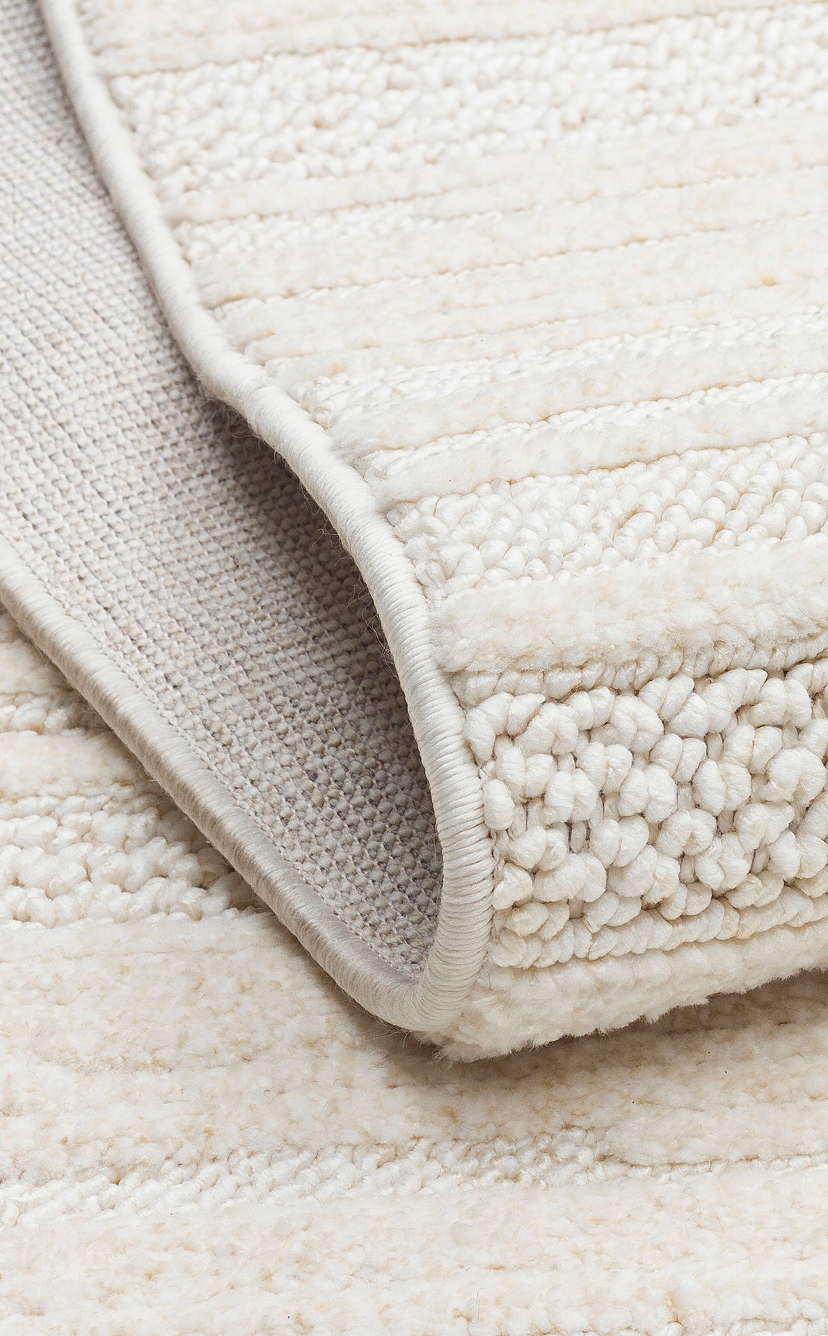 JOY 01 WHITE - JOY - Hav Toz Vermeyen Yumuşak dokulu Modern Makine Halısı