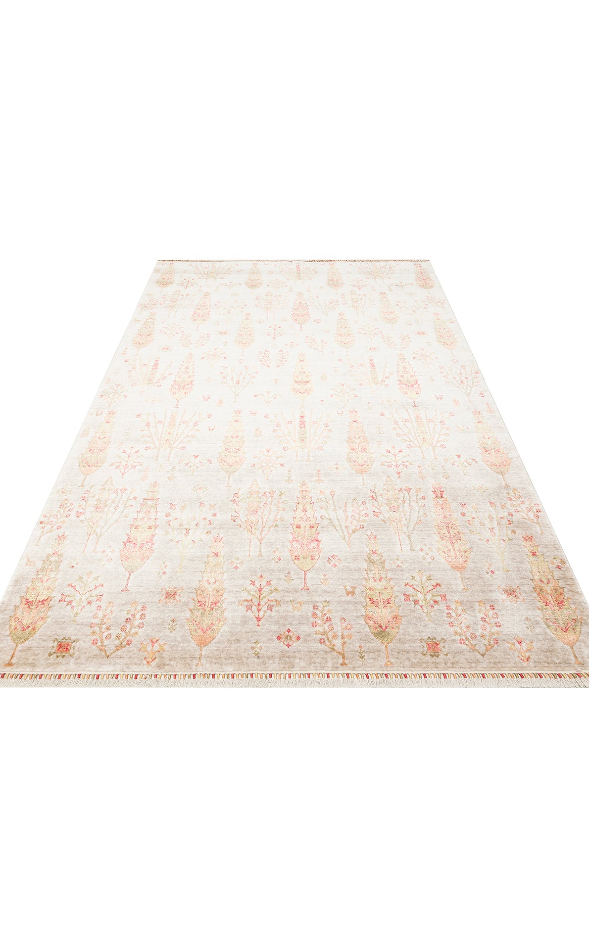 ZR 08 BEIGE AUTUMN - Otantik Desenli El Emeği ile Özel Tezgahlarda Üretilen Modern Uşak Halısı