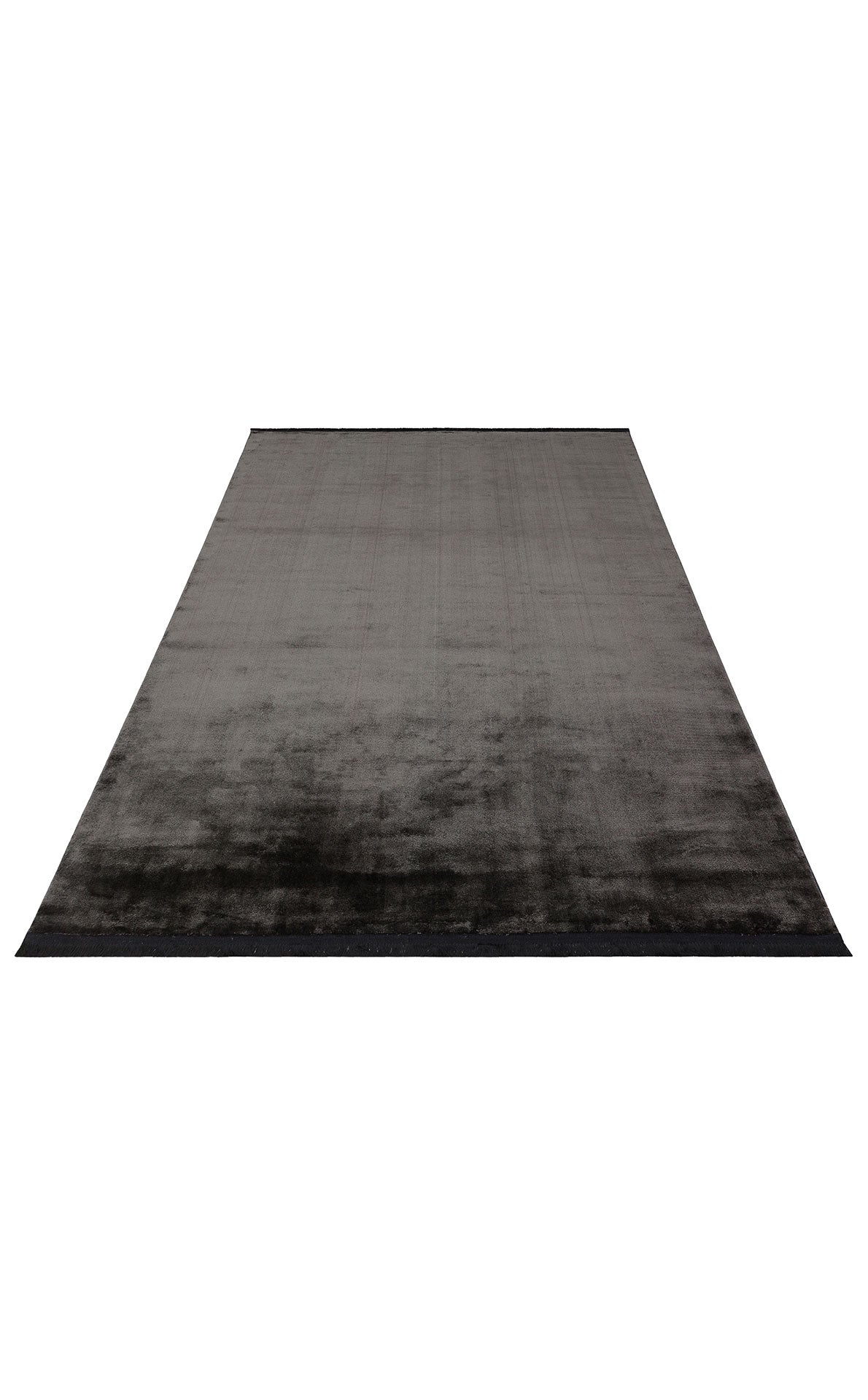 VT PLAIN CHARCOAL - VELVET - Düz Renk El Emeği ile Özel Tezgahlarda Üretilen Viskon Uşak Halısı