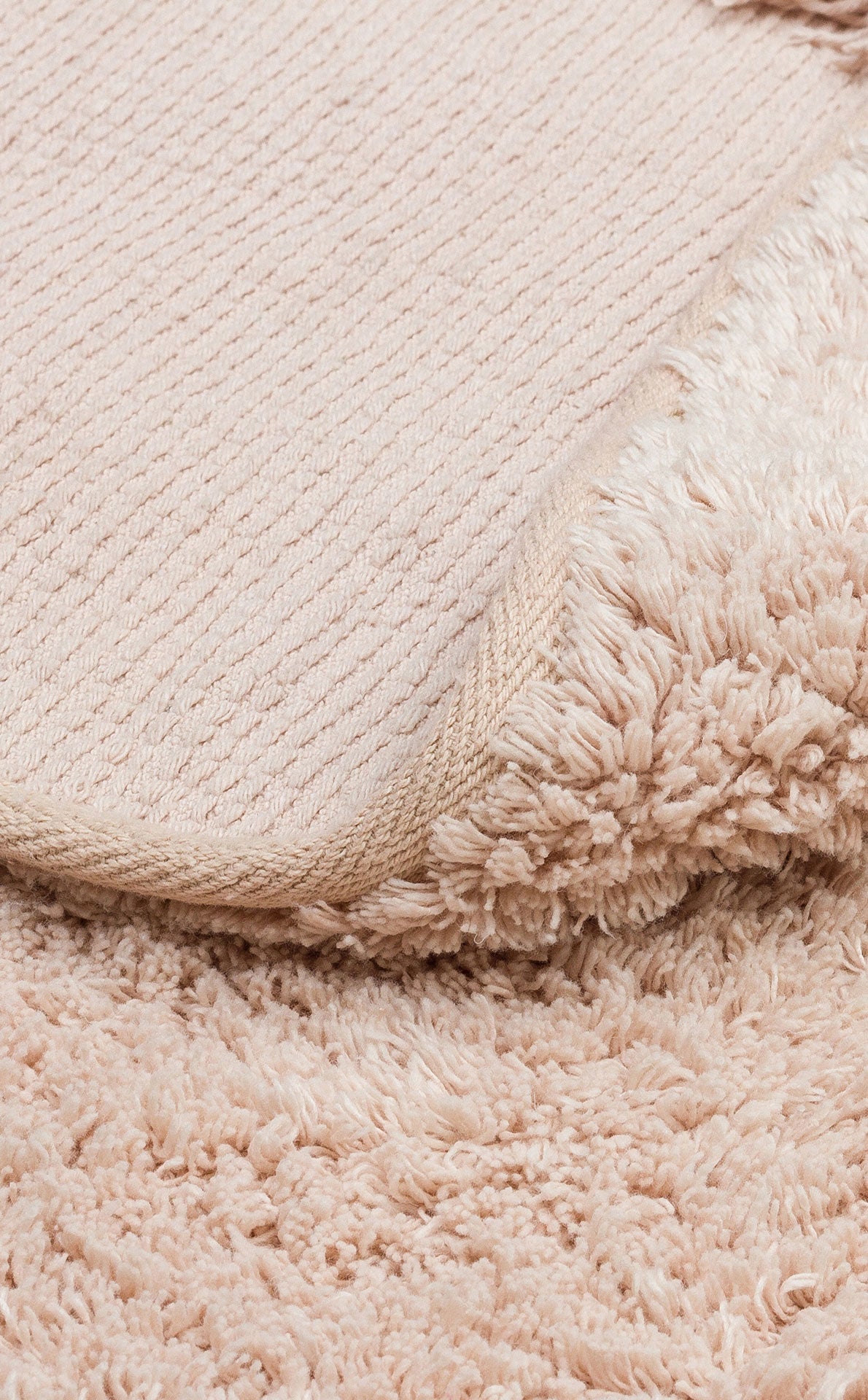 Cotton Boon CBN Plain Bej Yuvarlak Q120 - Yıkanabilir Kaymaz Naturel Pamuk Bebek Halısı