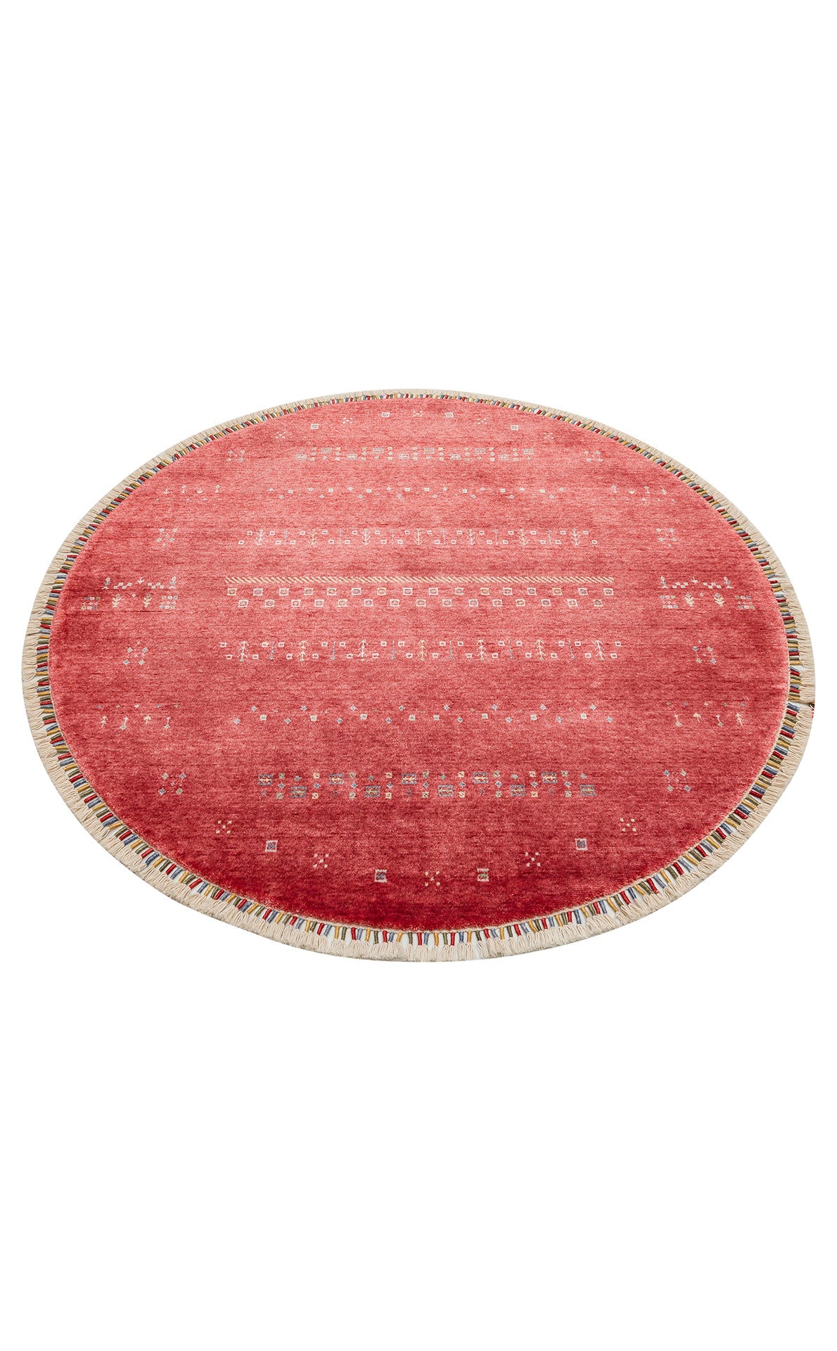 ZR 06 RED Q - Otantik Desenli El Emeği ile Üretilen Modern Uşak Halısı