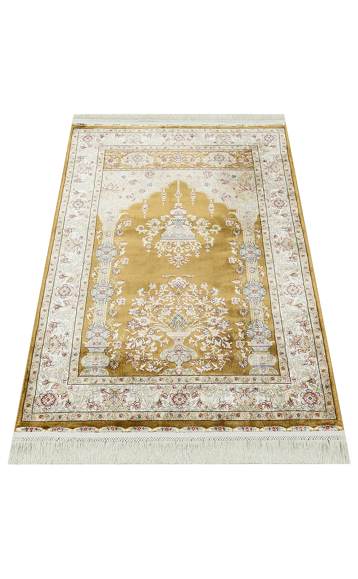 ISF SCD 01 GOLD - ISFAHAN SECCADE - Klasik Desenli Yüksek Kalite Sık Dokuma Seccade
