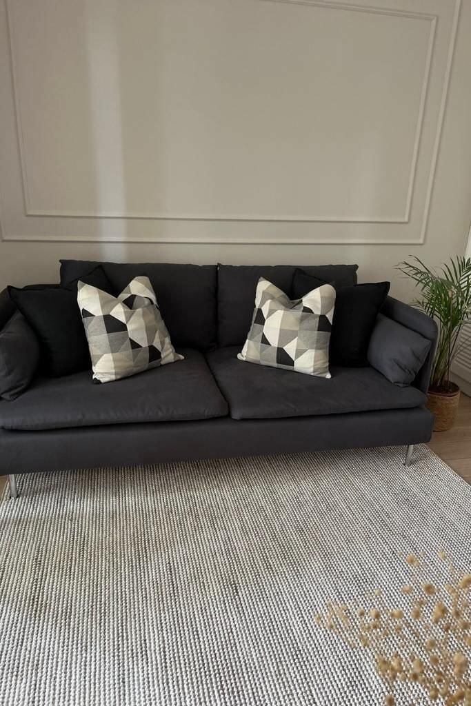 Gala 2201 Gri - Modern Bukle Halı Salon Halısı