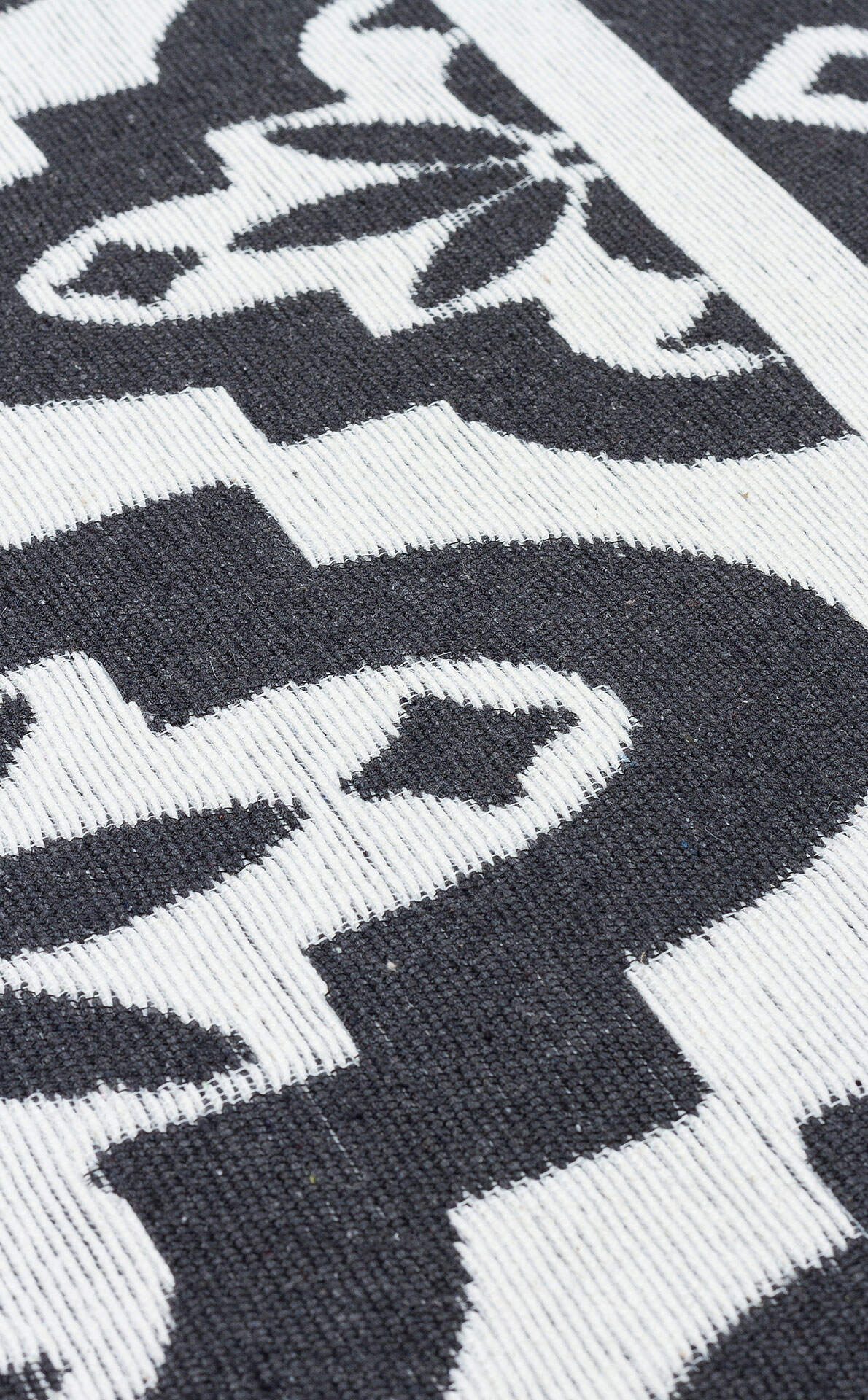 Arya Neo ARN 08 Antrasit Beyaz - Yıkanabilir Çift Taraflı Modern Dokuma Kilim