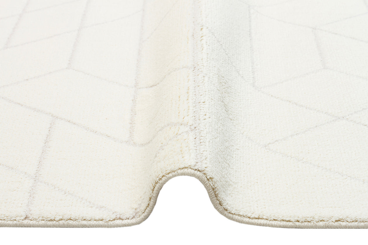 URB 03 WHITE - URBAN - Etnik Desenlere Sahip Hav Toz Vermez Yumuşak Dokulu Modern Halı