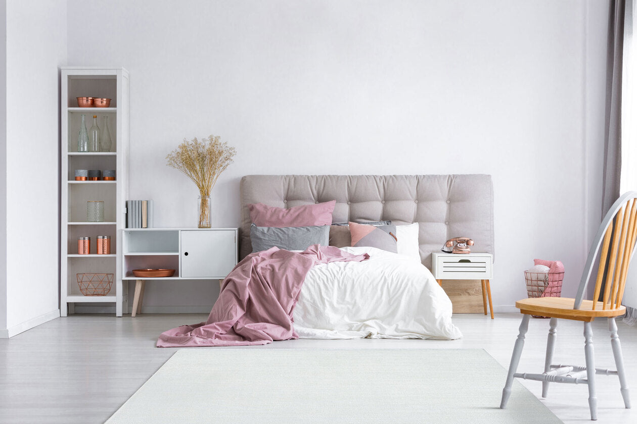 ST 09 WHITE XW - SATEEN - Hav Toz Vermez Yıkanabilir Kaymaz İnce Dokuma Modern Halı