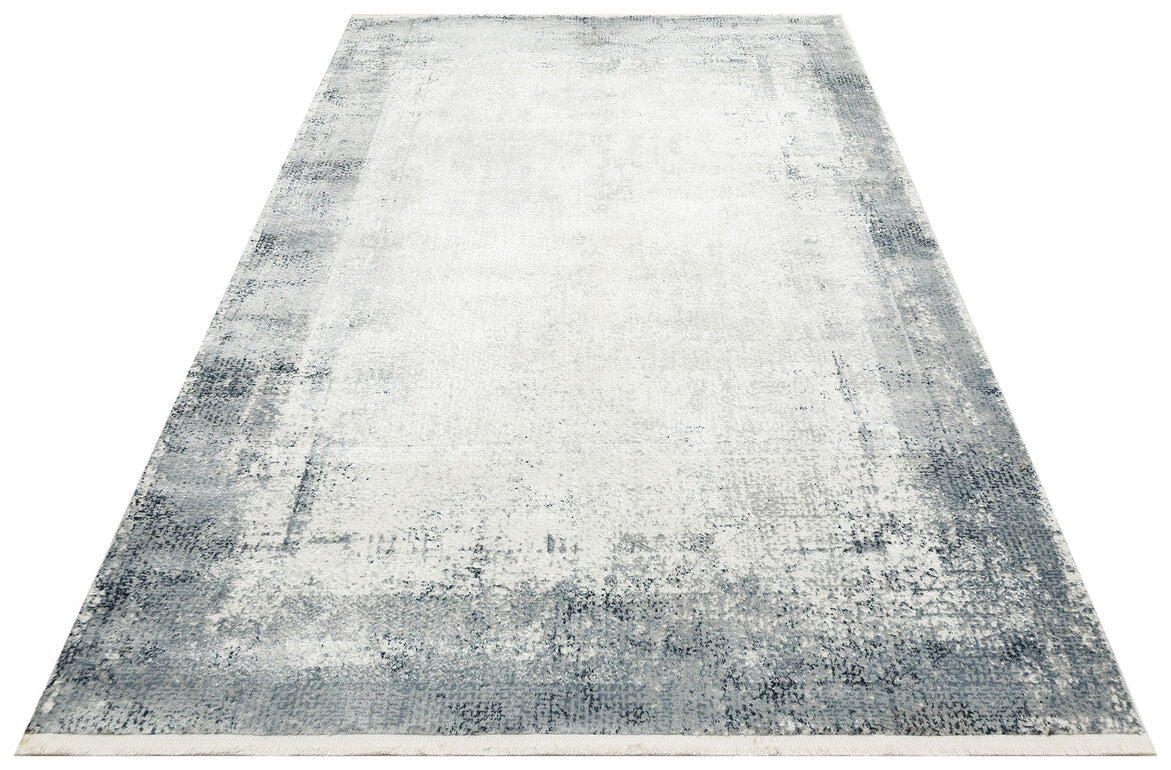LGS 06 CREAM GREY XW - LAGOS XW - Hav Toz Vermez Eskitme Desenli Modern Makine Halısı