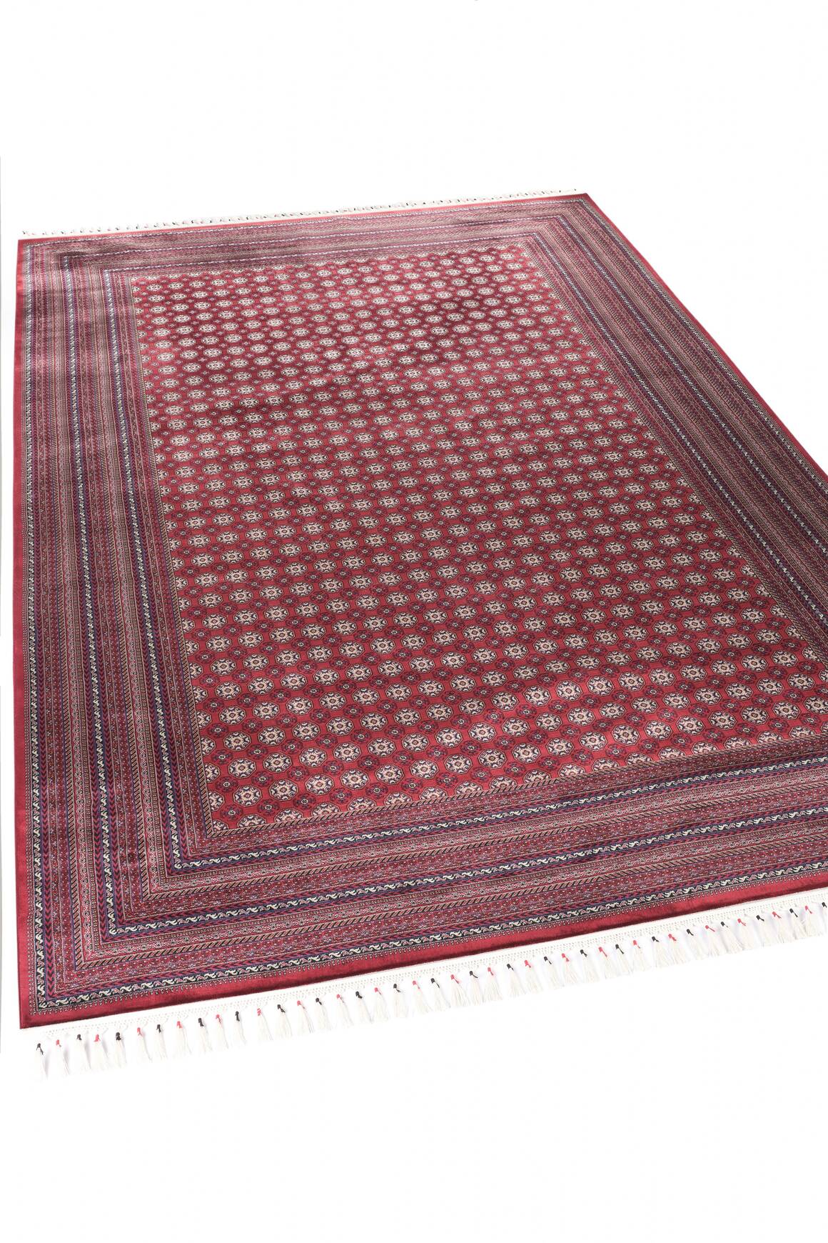 Burj 8761 Bordo - Modal İplikli Özel Tezgah Dokuma Salon Halısı