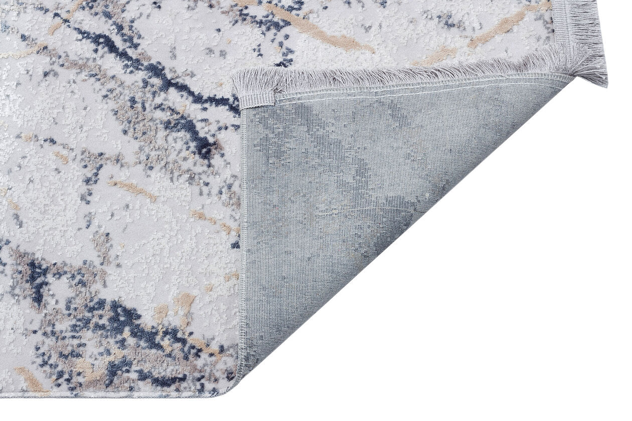 ST 11 SILVER MARINE XXW - SATEEN - Hav Toz Vermez Yıkanabilir Kaymaz İnce Dokuma Modern Halı