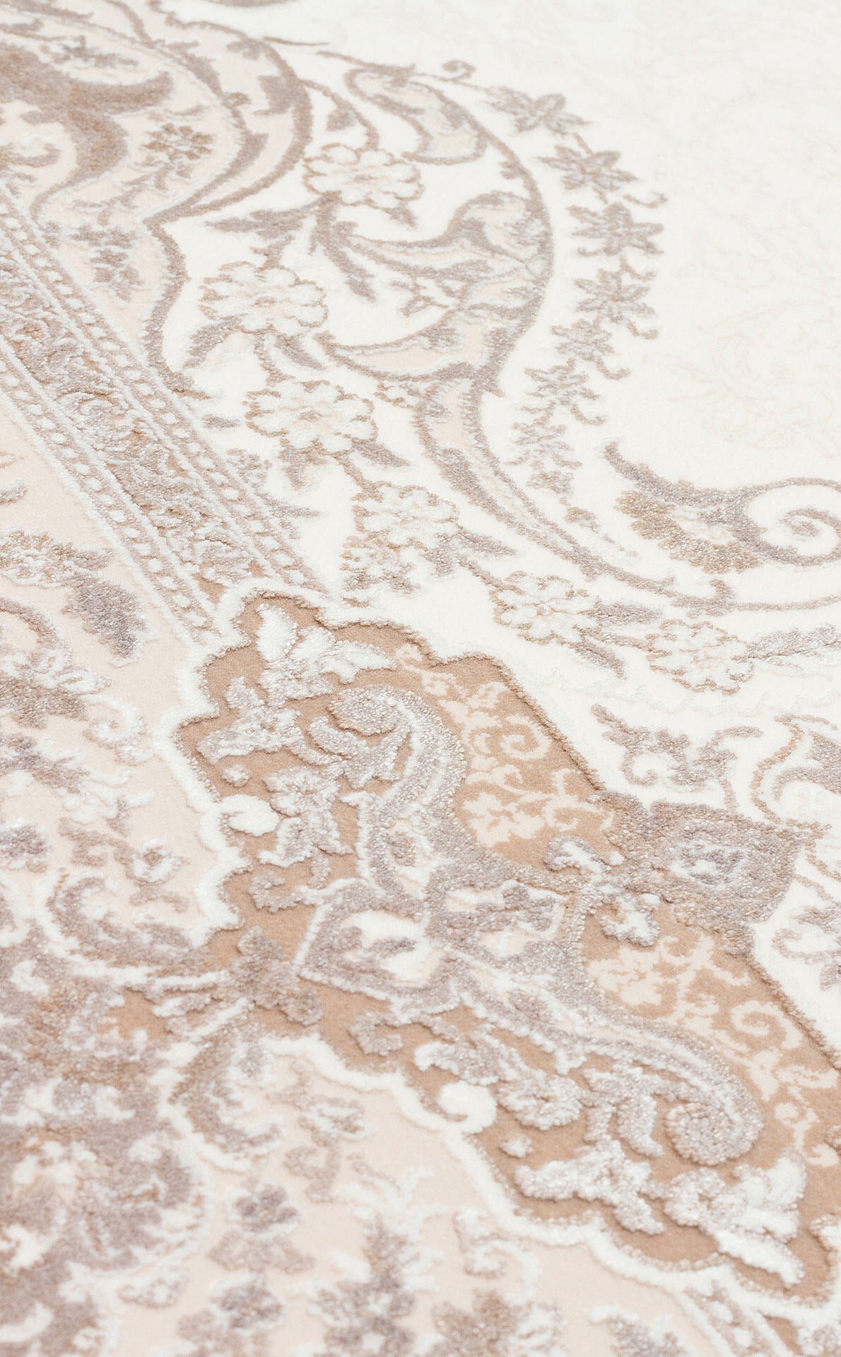 PLM 01 CREAM BEIGE - PALMIRA - Yüksek Kaliteli Sık Dokuma Modern Salon Halısı