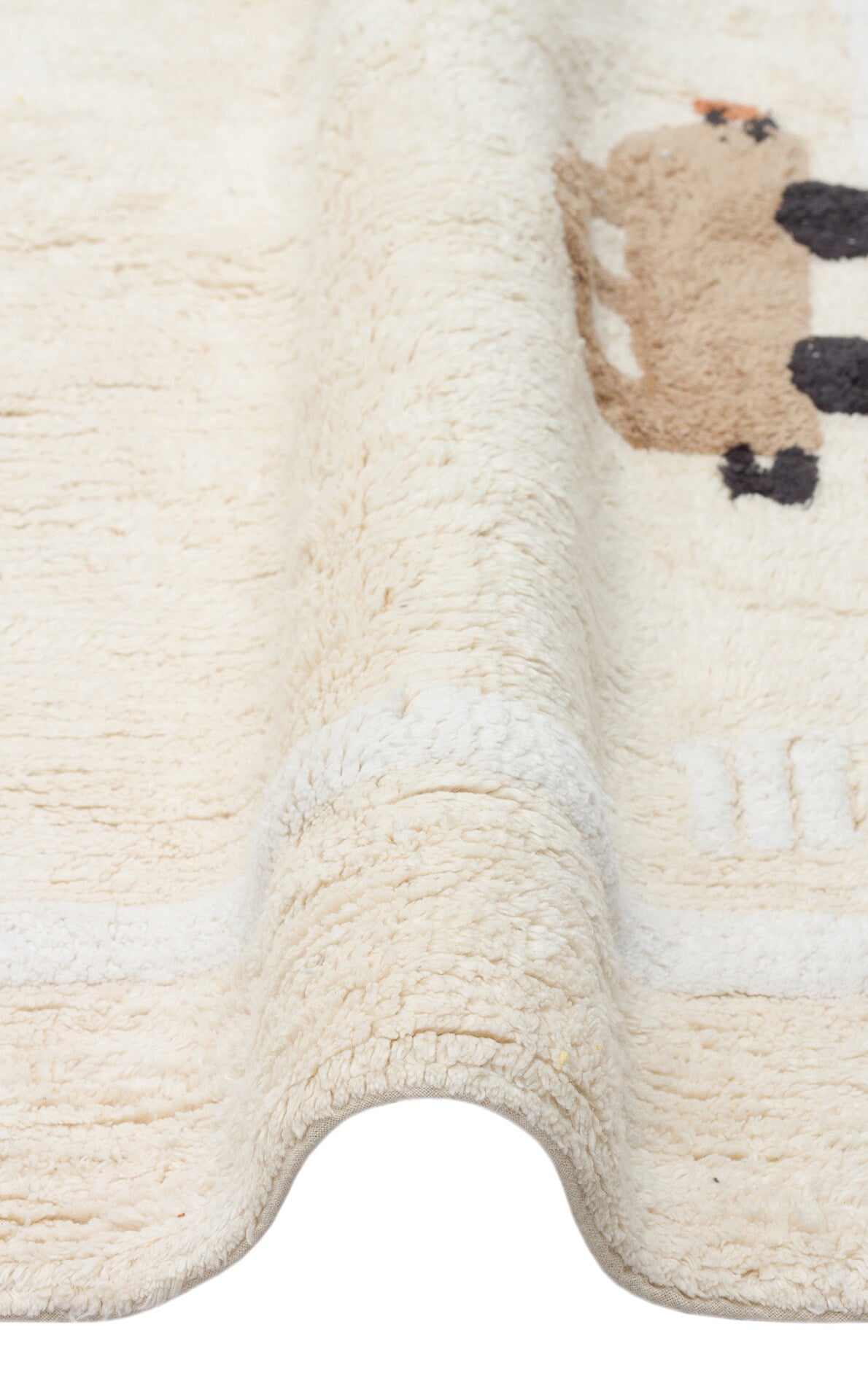 Cotton Boon XXW CBN 09 Çok Renkli - Yıkanabilir Kaymaz Naturel Pamuk Bebek Halısı