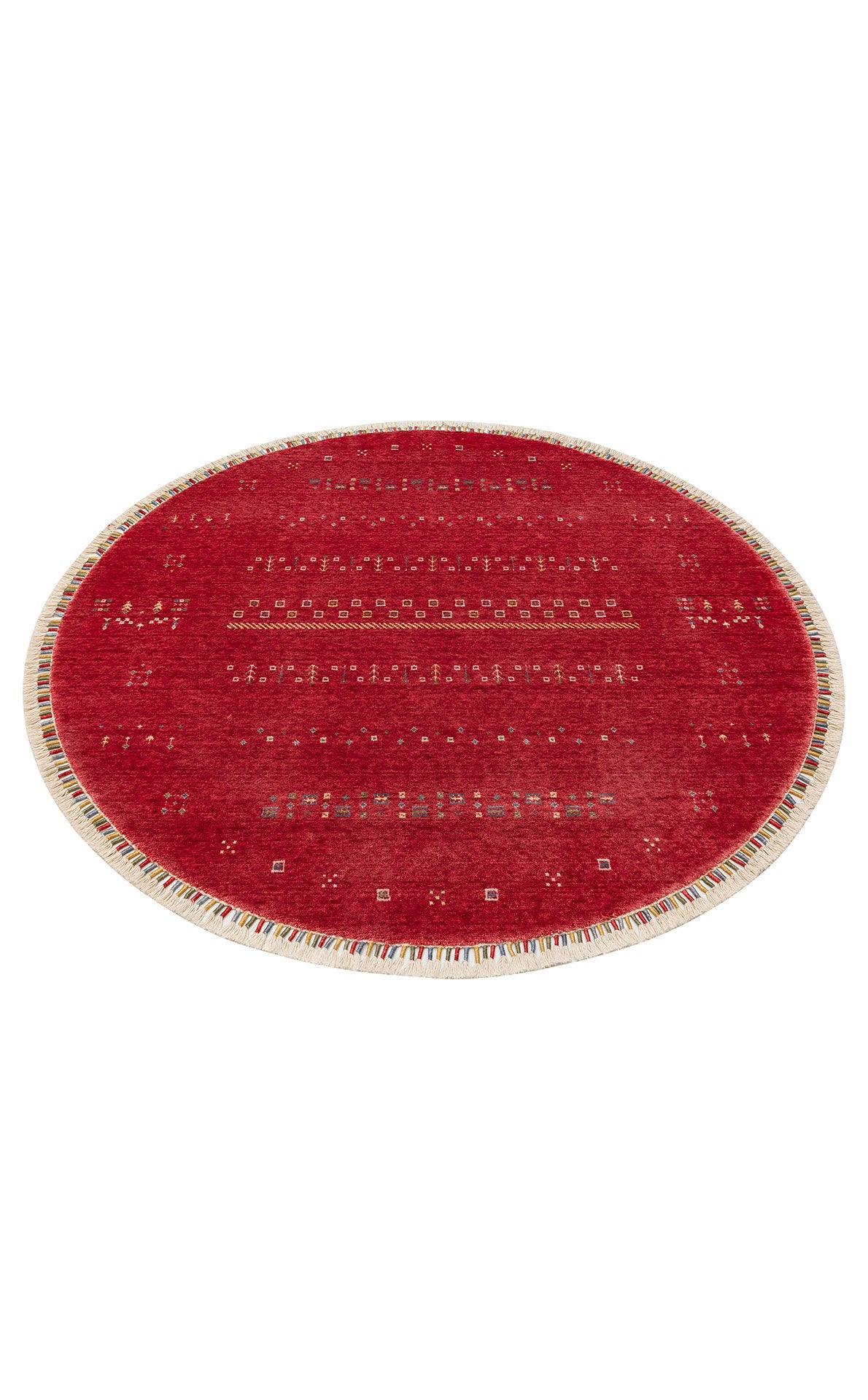 ZR 06 RED Q - Otantik Desenli El Emeği ile Üretilen Modern Uşak Halısı