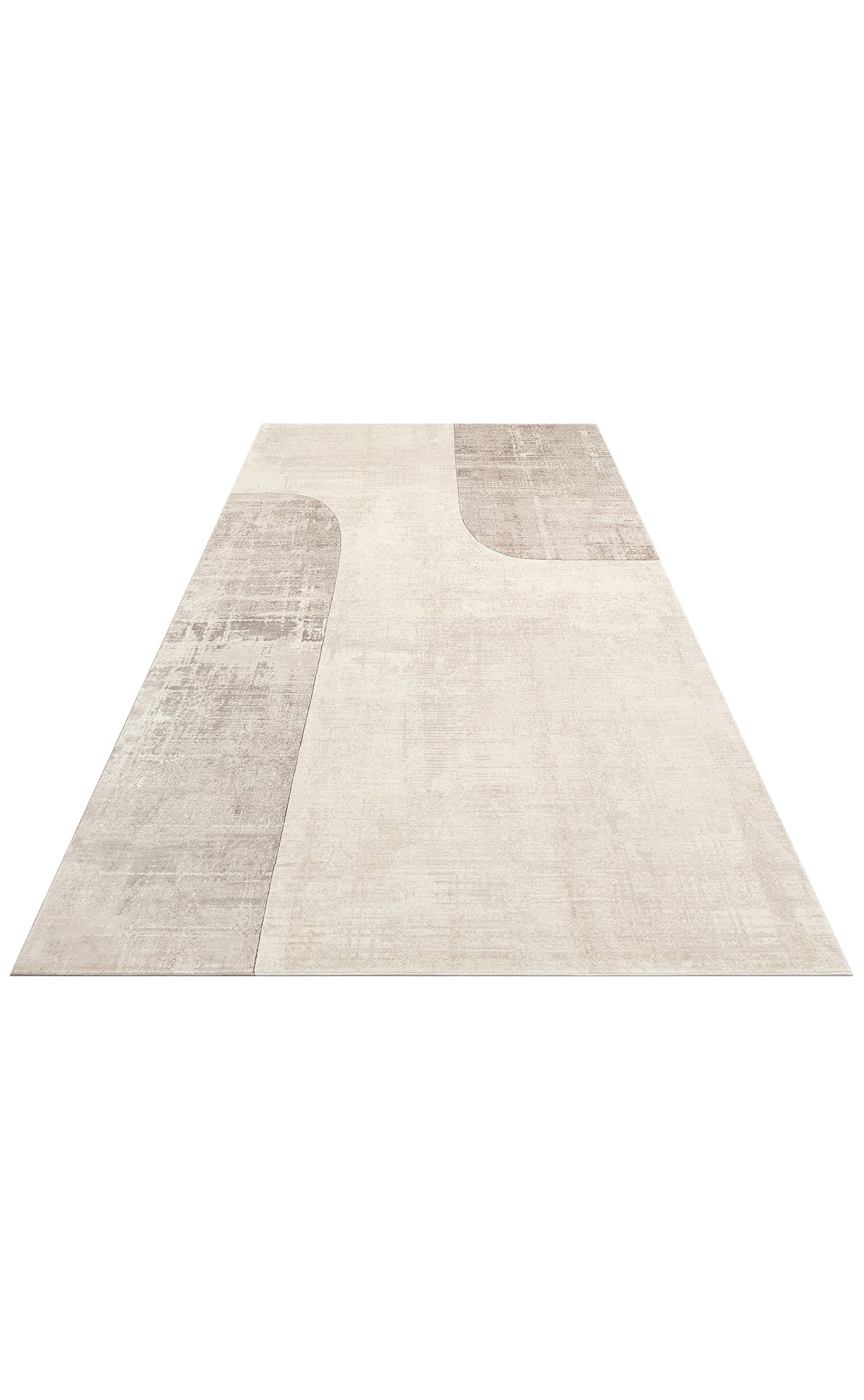 MRN 01 CREAM GREY - MERANO - Geometrik Desenli Yüksek Kalite Sık Dokuma Salon Halısı